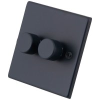 Granite Blue 2 Gang 2 Way 400W Dimmer 6103-022
