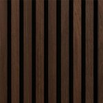 Fibrotech Acoustic Panel 2.44m x 605mm x 22mm - Smoked Oak