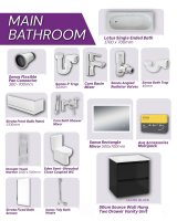 Sonas Main Bathroom Wall Hung Bundle Gloss Black