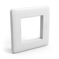 Slim Line Euro Plate 1 Gang 2 Module 