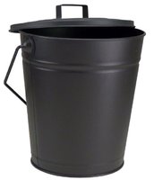 MANSION METAL BLACK COAL BUCKET & LID