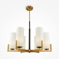 FORTANO 6 LIGHT CHANDELIER BRASS