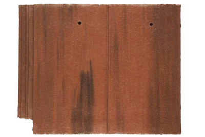 Marley Eternit Ashmore Old English Dark Red Concrete Interlocking Double Plain Tile 267 x 333mm MA14280