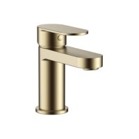 Tucker French Tulla Mono Basin Mixer with Click Waste Brushed Brass