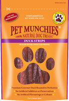 Pet Munchies Dog Treats - Duck Strips 90g x 8