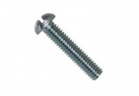 2BA x 1" BS 450 Slotted Cheese Head Machine Screw