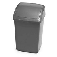 Small 10L Swing Top Bin (Silver)