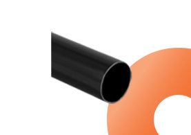 Black PVC-U Round Conduit