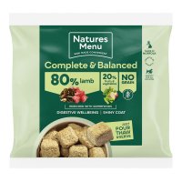 Natures Menu Frozen Dog Adult Complete and Balance 80-20 Nuggets Lamb With Fruit and Vegetables 1kg