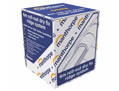 Manthorpe Black 6m Roll-Out Dry Fix Ridge System MANGDRRBL