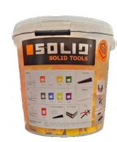 SolidTools Tile Levelling Clips 2mm Bucket of 800 Yellow 6453