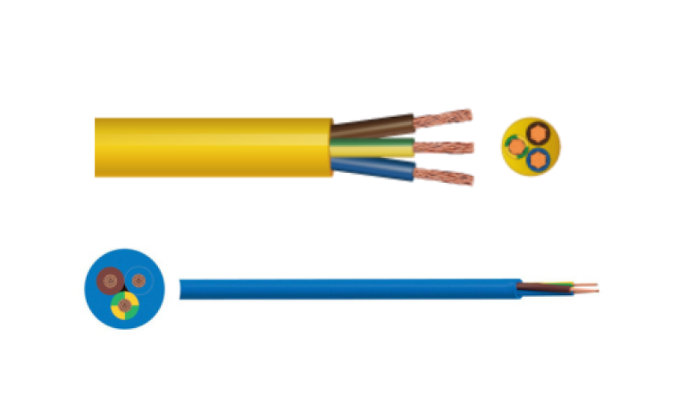 blue yellow arctic cable