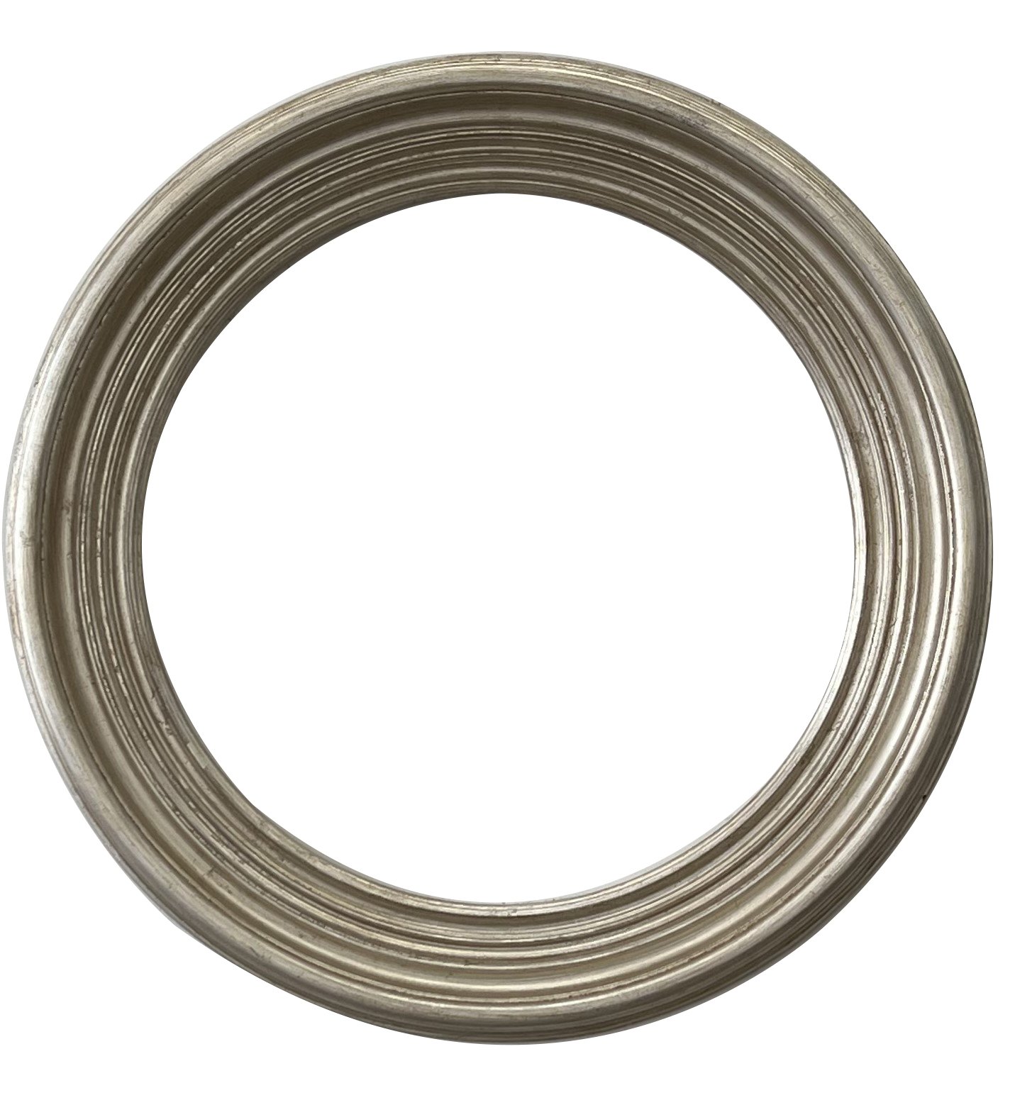 Aries Round Bevelled 68cm Mirror Country Silver