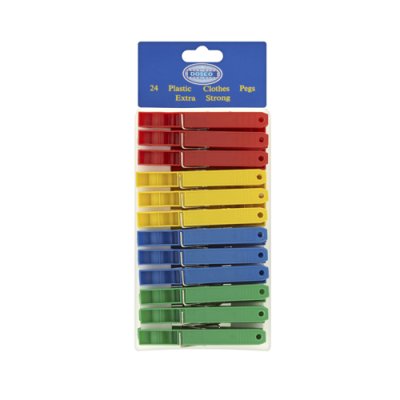 Dosco Plastic Clothes Pegs (24)