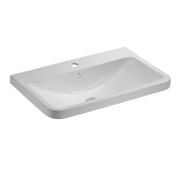 Tucker French Herts 500mm Ceramic Basin One Taphole White