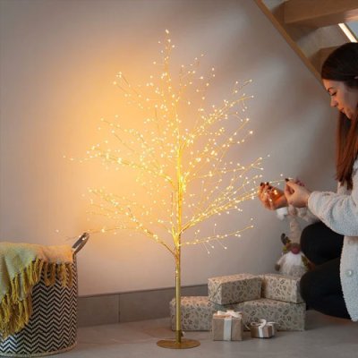 Festive Dewdrop Warm White Micro LED Tree -120cm