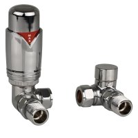 Instinct Corner TRV and Lockshield Set Chrome Plated TRVCNR