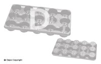 10.5x15 NEXTRAY+HOLES (4) DESCH GREY PS_38 PACK (35 PER PALLET)