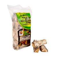 Comfort Wood Fuels Kiln Dried Birch Logs Large Boot Green Bag 60L