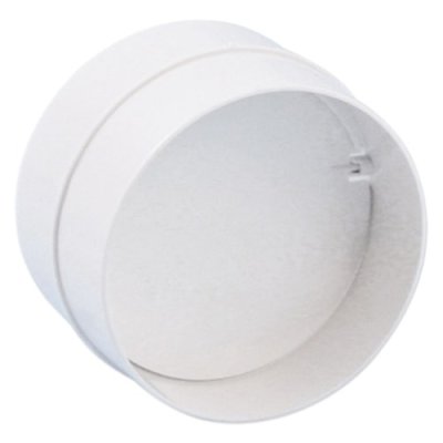 Terugslagklep PVC wit &Oslash; 150