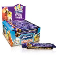 Johnsons Treat 2 Eat Cockatiel/Parrot Fruity Sticks 1x28