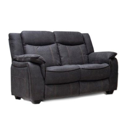Argentina Fabric 2-Seater Sofa - Charcoal