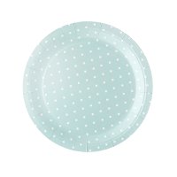 Mint Unisex Spotty Paper Plates Unisex - Pack of 10