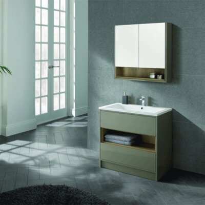 Lucca Mirror Cabinet - Gloss White