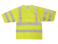 Hi-Visibility Short Sleeve Vest Class 3 Yellow or Orange