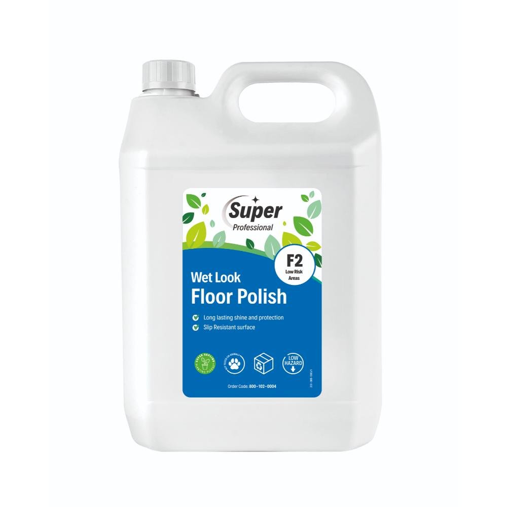 SUPER PROFESSIONAL F2 WET LOOK FLOOR POLISH 5 LITRE
