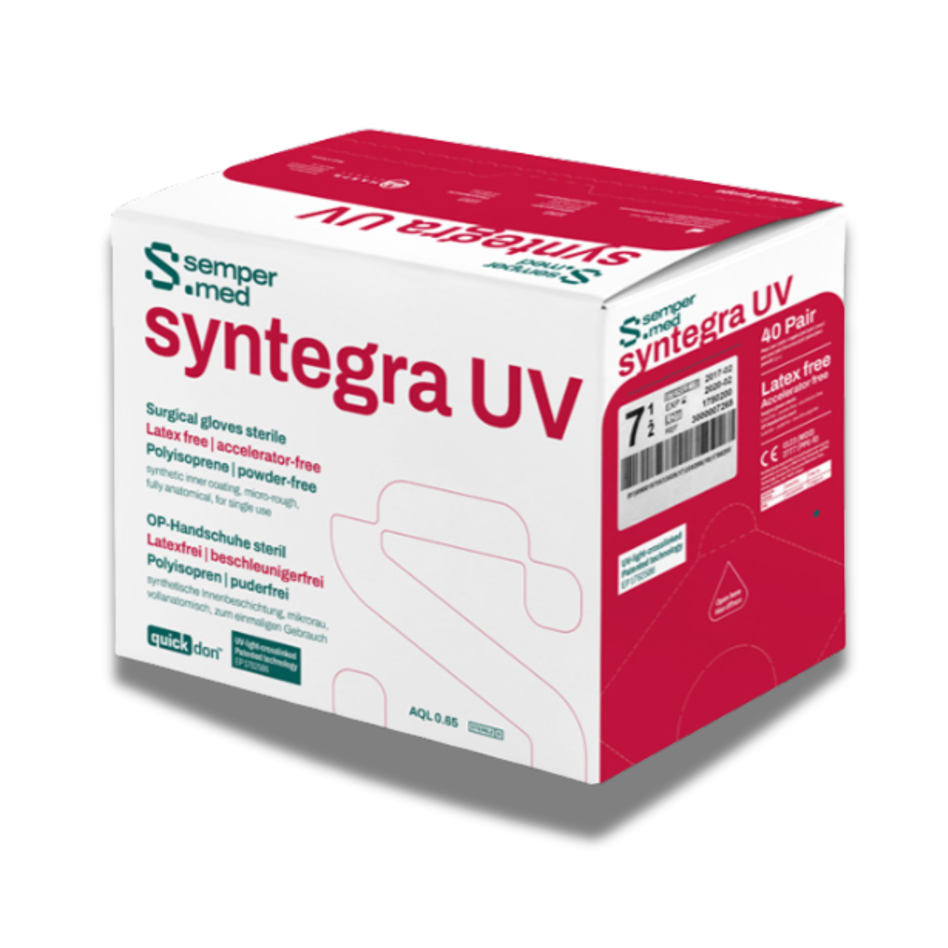50/Inner Box Sempermed&reg; Syntegra IR Latex Free PF