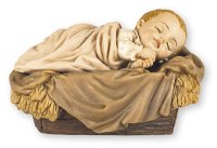 Resin Baby Jesus & Manger 5 inch   (89017)