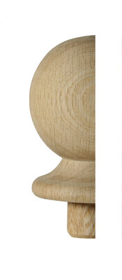 Richard Burbidge White Oak Half Ball Newel Cap 90mm