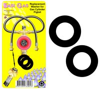 Pair of Replacement Rubber Gas Pigtail Washers