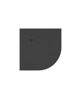 SLATE ANTHRACITE 900MM QUADRANT SHOWER TRAY & WASTE