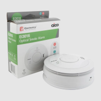 OPTICAL SMOKE ALARM, 3000 SERIES, MAINS POWERED WITH 10 YEAR RECHARGEABLE LITHIUM CELL BACK-UP, EASI-FIT BASE.