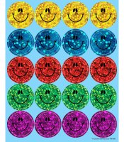Sparkle Smiley Face Stickers - 872 piece