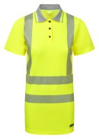 PULSAR&reg; LIFE Women's Hi-Vis Short Sleeve Yellow Polo Shirt
