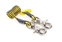 Python Trigger2Trigger Coil Tether, load rating 2.3 kg (5 lbs), length (relaxed) 4.4 cm (1.75"), length (stretched) 70 cm (24"), (10 per pack)