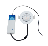 DRACO 6W LED Dim to warm 3000K to 2000K and CCT2 (3000K and 2000K) downlight, Matt White