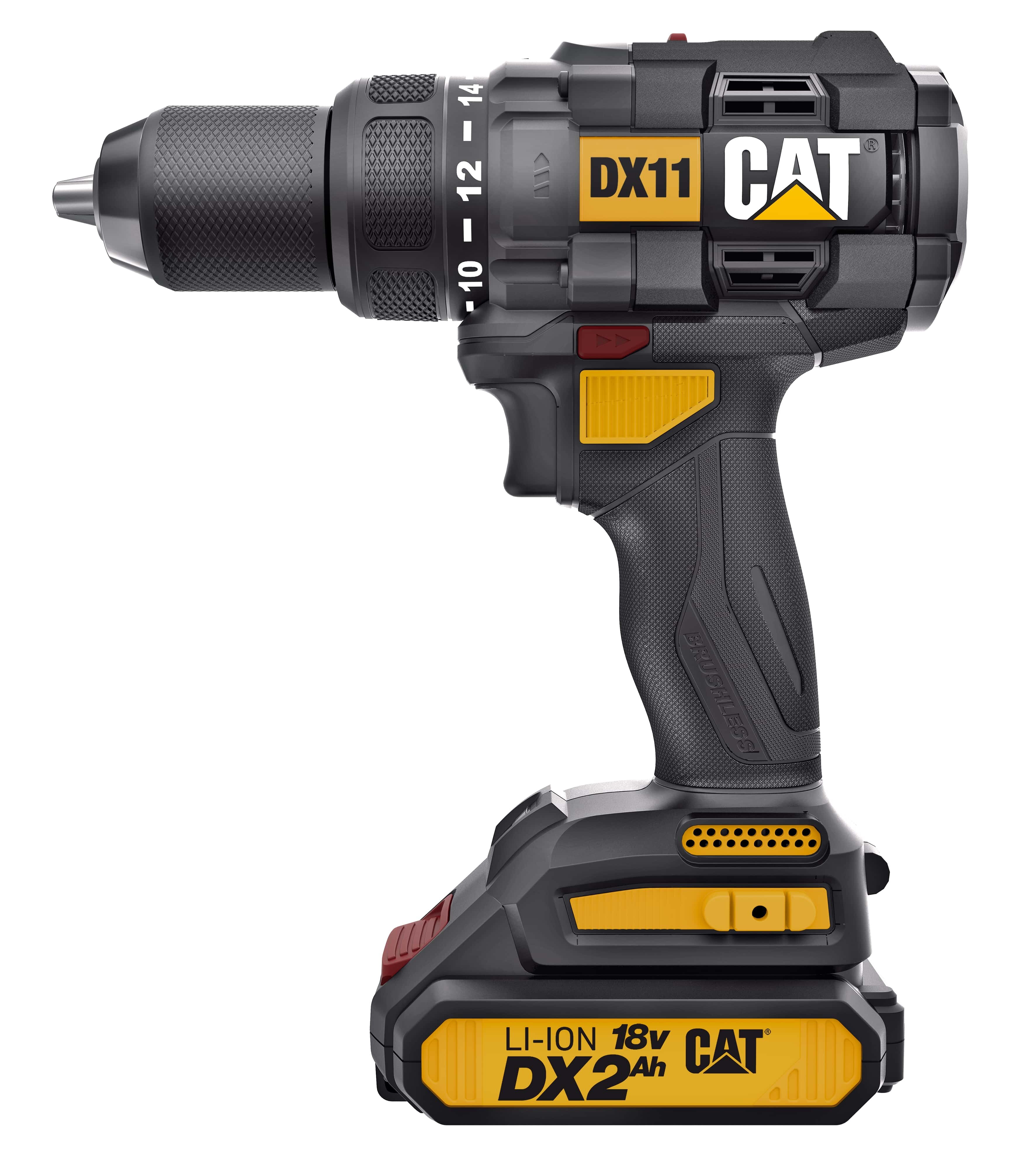 CAT DX11 18V Impact Driver w/ 2 x 2.0Ah Li-Ion Batteries
