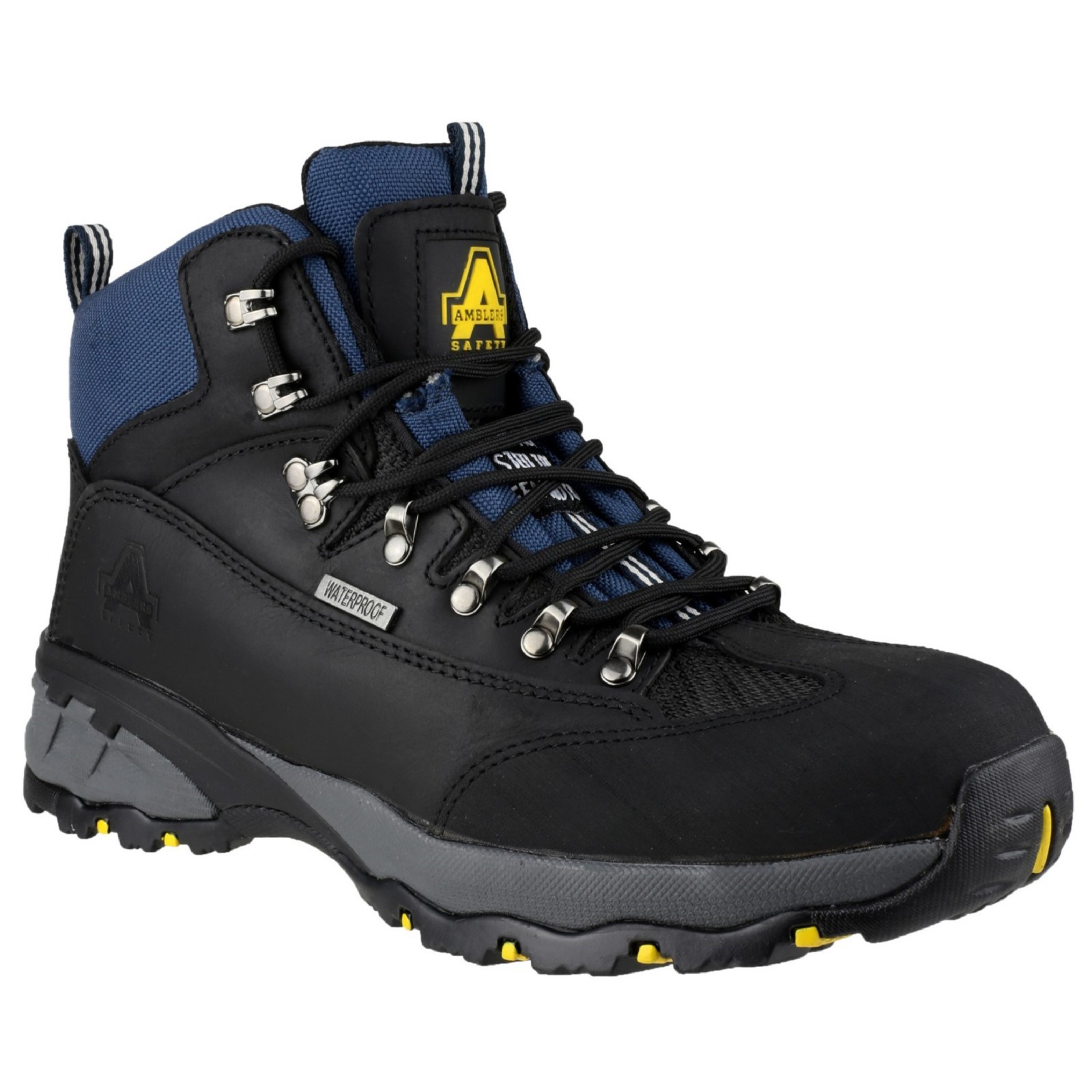 Amblers Waterproof Hiker Boots, Black