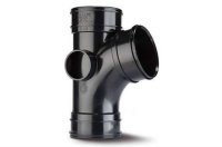 Polypipe Single Branch 4in/110mm. 104&deg; (Triple Socket) SWT35B