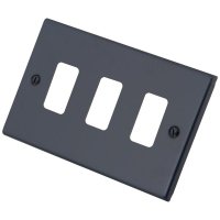 Granite Blue 3 Gang Grid Plate 6103-352