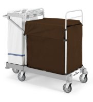 Laundry Trolley hooded canvas bag, bag holder