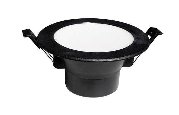 Robus Roxana 8W CCT IP44 Black LED Downlight 