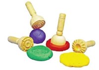 Wooden Dough Stampers Set (4)