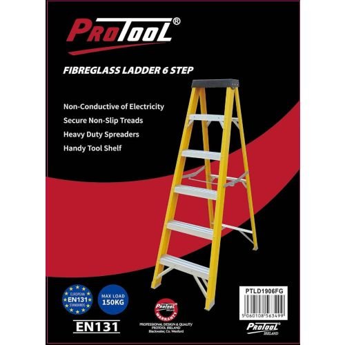 Protool 5 Step Fibreglass Ladder