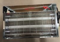 INSECTAZAP 2 X 15W STAINLESS STEEL FLY KILLER WALL MOUNTED