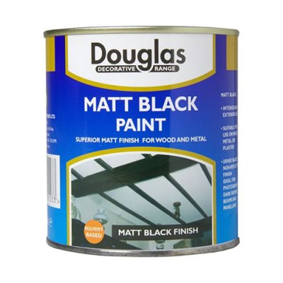Douglas Matt Paint - Black 250ml